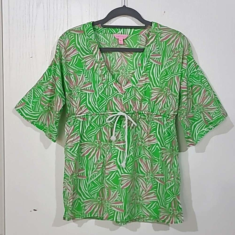 Lilly Pulitzer Womens Tunic Blouse Size Small